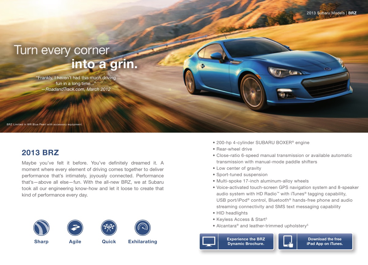 2013 Subaru Brochure Page 3